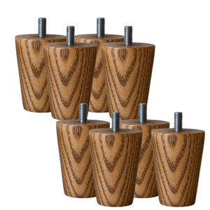 Pieds de canapé en bois d'hévéa robustes de fabrication vietnamienne, pieds de meubles industriels pour canapé, lit, projets hospitaliers et de concession - Product Image 1