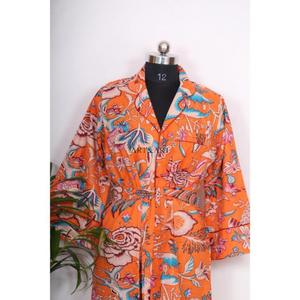 เดรสทรงบอดี้คอนคุณภาพสูงสำหรับสาวๆ ลายดอกไม้พิมพ์ลายใหม่ล่าสุด คอวี สไตล์อินเดียลำลอง แฟชั่นติดกระดุม ความยาวปานกลาง - Product Image 4