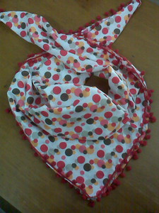 Chất Lượng Cao 100% Cotton In Khăn Choàng Siêu Mềm Dành Cho Người Lớn Phong Cách Châu Âu Khăn Lấy Trộm Với Pompons Cho Mùa Thu Và Mùa Đông - Product Image 4