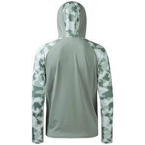 Sudadera con capucha para hombre de nuevo diseño para pesca, con bolsillos laterales con cremallera, el mejor diseño, ligera, de manga larga y de secado rápido. - Product Image 2
