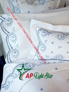 Fresh Vietnam Embroidered Bedding Sheets Elegant and Durable Set Hot Product - Product Image 3