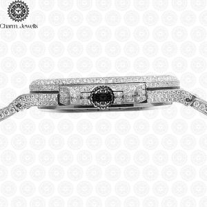 นาฬิกาข้อมือ Charm_Jewells รุ่นหรูหรา สแตนเลสสตีล ทรง Tonneau ขนาด 38 มม. ประดับเพชร คริสตัลแซฟไฟร์ ระบบอนาล็อก ควอตซ์ แฟชั่นสำหรับผู้หญิง - Product Image 3