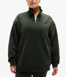 Women's Quick Dry Half Zip Sports <b>Sweatshirt</b> Athletic Running Training <b>Gym</b> Fitness Long Sleeve Pullover Top - Product Image 2