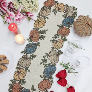 <b>Beaded</b> <b>Placemat</b> Handmade Luxury Dining Holiday Decor Customizable Design Durable Non-Slip MS Handicraft Unique Piece Custom - Product Image 1