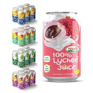 NAWON Lychee 330ml Purée de litchi en conserve de haute qualité, fraîche, en vrac, bouteille, durée de conservation de 24 mois - Product Image 3