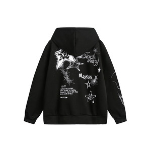 เสื้อฮู้ดซิปผ้าฟลีซเนื้อหนักคุณภาพสูง 100% ผ้าฝ้าย สำหรับฤดูหนาว สไตล์สตรีทแวร์ พิมพ์ลายดิจิทัล  แบบยูนิเซ็กส์ - Product Image 3