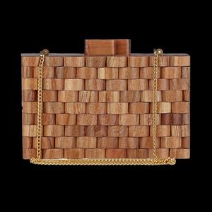 Sacs en bois faits à la main en Inde, pochettes en bois, sacs à bandoulière en bois, pochettes à bandoulière, sacs à main - Product Image 6