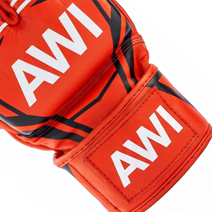 Gants de MMA en cuir personnalisés, demi-doigts, bleus, avec fermeture Velcro, pour arts martiaux adultes - Product Image 4