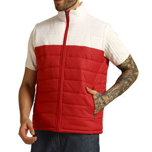 Gilet matelassé d'hiver sans manches personnalisé OEM en gros, veste d'extérieur légère en duvet pour homme - Product Image 1