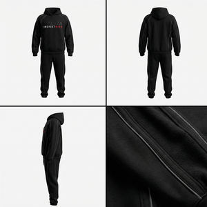 Conjunto Deportivo Premium para Hombre con Capucha, Estilo Urbano, Corte Ajustado, Ropa Deportiva para Correr, Maluza PowerSet Pro, EE. UU. y Europa - Product Image 6