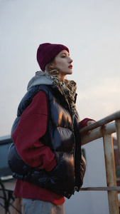 Gilet matelassé sans manches streetwear pour homme, couleur unie, chaud pour l'hiver - Product Image 6