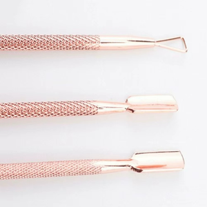 High Quality Stainless Steel <b>Square</b> Manicure Cuticle Pusher-Reusable Double-Use Durable <b>Tool</b> Comfortable Grip - Product Image 5