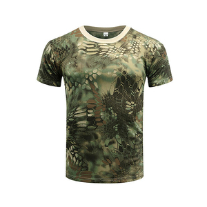 เสื้อยืดล่าสัตว์คุณภาพดีที่สุดสำหรับผู้ชาย ลายพิมพ์ซับลิเมชั่น ระบายอากาศได้ดี เสื้อยืดสำหรับใส่เป็นชั้นใน ผ้าฝ้ายออร์แกนิค 100% - Product Image 1