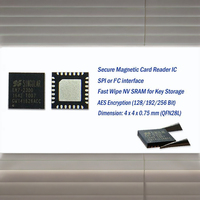 Lecteur de cartes magnétiques hybride Singular M7-2300, lecteur de bande magnétique triple piste IC, boîtier QFN 20PIN, 4x4mm, interface SPI/I2C, KIOSK/POS