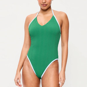 100% Polyester Material Made Women Swim Suits For Sale Plain Custom Printing Logo Women Swim Suits - Product Image 1