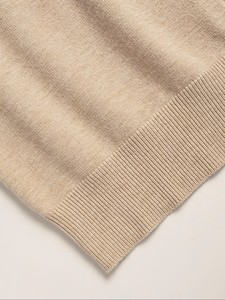 Cardigan décontracté pour homme à col montant et fermeture éclair, en tissu modal anti-boulochage, coupe classique légèrement extensible - Product Image 3