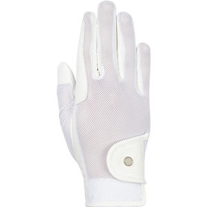 Gants d'équitation de haute qualité, respirants, pour l'été, paume renforcée en daim imitation, style complet pour l'équitation - Product Image 1