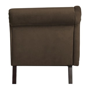 Sofá Chaise Longue Moderno de Terciopelo con Patas Cónicas y Respaldo Sólido, Mueble Contemporáneo para Sala de Estar o Dormitorio, Asiento Cómodo para el Hogar - Product Image 4