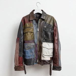 Veste en cuir de style Genz de haute qualité, très élégante et cool - Product Image 3