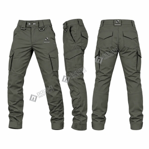 Men Tactical Pants Ripstop <b>Cargo</b> Trousers Multi Pocket Outdoor Workwear Quick Dry <b>Stretch</b> Utility Hiking Pants - Product Image 6