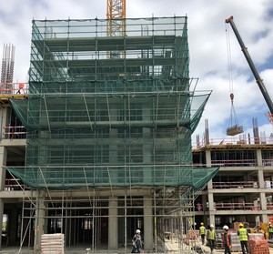 Grass Green <b>Plastic</b> <b>Mesh</b> Netting for Construction Site Safety Coverage Scaffolding Protection - Product Image 4