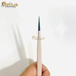 Pinzas para Pestañas con Punta Recta, Recubrimiento en Polvo Color Durazno, Punta Negra Plasma, Agarre Fuerte, Herramienta para Extensión de Pestañas, Venta al Por Mayor - Product Image 3