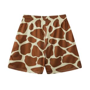 Lightweight Tropical Mesh <b>Shorts</b> Giraffe Animal Print Breathable <b>Polyester</b> Above Knee Length Basketball Gym Streetwear <b>Shorts</b> - Product Image 2