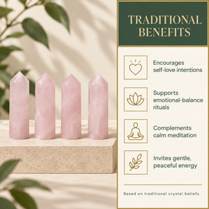 Natural <b>Rose</b> Quartz Crystal <b>Obelisk</b> Polished Stone Wand Carved Healing Love Theme Home Decoration Gift - Product Image 3