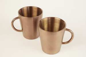 Taza de Cobre Ecológica Personalizada, Taza de Latón Martillado Vintage para Moscow Mule, Cerveza, Café, Artesanía MS - Product Image 3