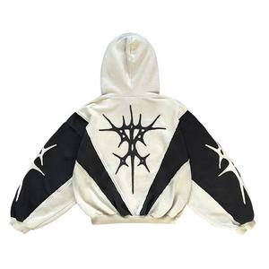 2024 nueva llegada Sudadera con capucha para hombre 400 GSM peso pesado grueso dos tonos Boxy Fit Vintage diseño personalizado Sudadera con capucha para hombre - Product Image 4