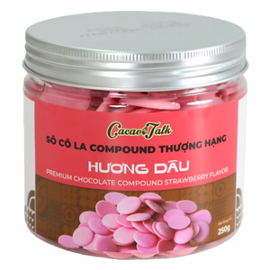 Chocolate Compuesto al por Mayor del Fabricante OEM/ODM HALAL Chocolate Compuesto de Fresa en Botones para Galletas y Bizcochos Buen Precio - Product Image 1