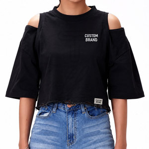T-shirts courts pour femmes en coton, style tendance, dernière collection, vente chaude, vêtements pour femmes - Product Image 1