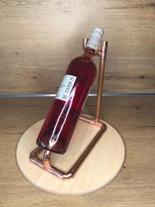 Vintage Style Metal <b>Table</b> Bottle Holder Elegant Wine Rack For Dining <b>Table</b> Kitchen And Home Bar Display Purpose From India - Product Image 3