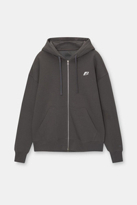 Sudaderas con capucha para hombre al por mayor, extragrandes, personalizables, lisas, de algodón 100% de alto gramaje y grueso, con cremallera, estilo casual de felpa, con logotipo frontal - Product Image 3