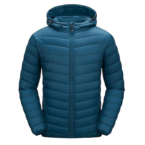 Men's High Street Active Puffer Jacket Nylon Woolen Quilted Bubble Windbreaker winter jacket Softshell Front Zipper - Product Image 4