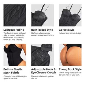 Venta al por mayor de Body personalizado con forma de desgaste de alta compresión Adelgazante Body Plus Size Shape wear Bodysuit Comfy Style Party - Product Image 2