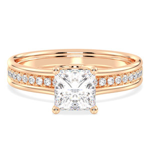 Bague REYES en argent sterling 925 de haute qualité, coupe princesse, 1,56 ct, moissanite VVS1, or 14K 18K original, bijoux fins pour mariage et fêtes - Product Image 6