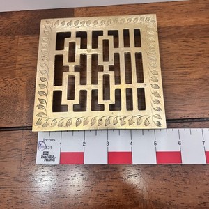 Rectangular Brass <b>Trivet</b> With Traditional Chinese Design Heat Resistant Table Mat For <b>Kitchen</b> Or Dining Use - Product Image 5