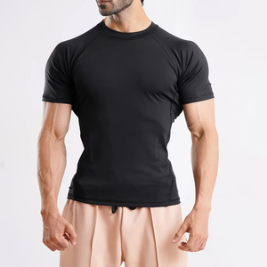Camisetas de Compresión para Gimnasio y Fitness para Hombre, 100% Algodón, Diseño Liso Personalizable, Ropa Deportiva - Product Image 6