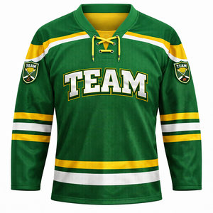 เสื้อฮอกกี้น้ำแข็งแบบกำหนดเอง OEM โรงงานผลิตโดยตรงสำหรับทีม ชมรม โรงเรียน ลีก ทัวร์นาเมนต์ การแข่งขันระดับมืออาชีพ ชุดฝึกซ้อม - Product Image 3