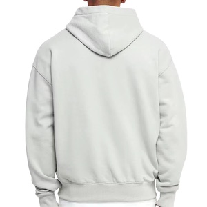 Wholesale Custom Heavyweight Fleece Cotton Men's <b>Hoodie</b> Sweatshirt Regular Fit Solid Breathable Quick Dry Pocket Casual Winter - Product Image 2