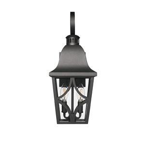 Lanterna da Parete per Esterni Nera Opaca, Applique da Esterno Impermeabile e Luci per Portico con Vetro Trasparente, Lampade da Parete per Esterni - Product Image 2