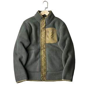 Vestes en polaire corail imperméables pour hommes, vente chaude, veste d'hiver extra épaisse à fermeture éclair en sherpa - Product Image 3