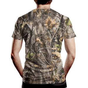 T-shirt à manches courtes pour homme, imprimé motif, col rond, coupe classique, séchage rapide, coton écologique, streetwear, respirant, logo personnalisé - Product Image 5