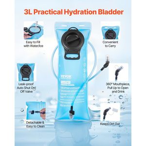 Pacchetto tattico Molle idratazione 3L zaino per la vescica d'acqua per l'escursionismo in bicicletta - Product Image 2