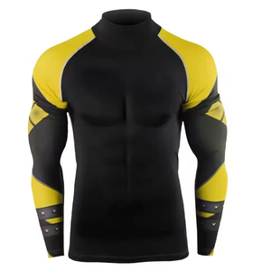 Hot Sale Latest Design <b>Men</b> <b>Compression</b> <b>Shirts</b> Comfortable Fitness Wear Full Sleeve Fitting Rash Guard for <b>Men</b> - Product Image 4