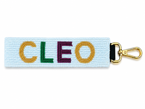 Porte-clés personnalisé classique à sequins et perles, crochet doré, couleurs personnalisables, lettres, idéal pour le Mardi Gras, les festivals, les événements promotionnels pour filles - Product Image 2