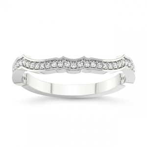 Anillo de compromiso y boda Audra de oro macizo de 18k con diamante cultivado en laboratorio para uso diario (1/5 Ct.) Tw. Joyería Certificada IGI para Mujer - Product Image 1