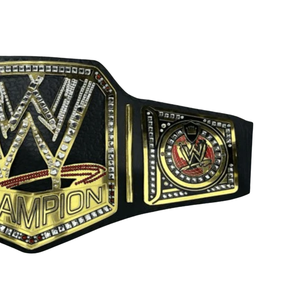 Cinturón de Campeonato WWE Personalizable de Alta Calidad en Negro y Dorado, Cinturón Deportivo Personalizado, Edición de Coleccionista - Product Image 4