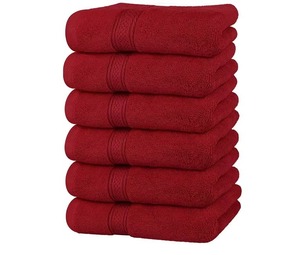 Serviette de plage personnalisée de couleur rouge unie avec logo, serviette de plage ronde avec logo personnalisé - Product Image 1